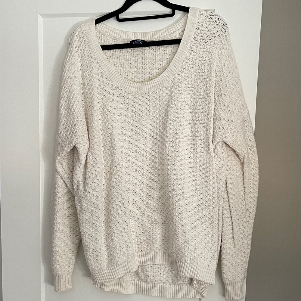 GAP Cream Scoop Neck Sweater